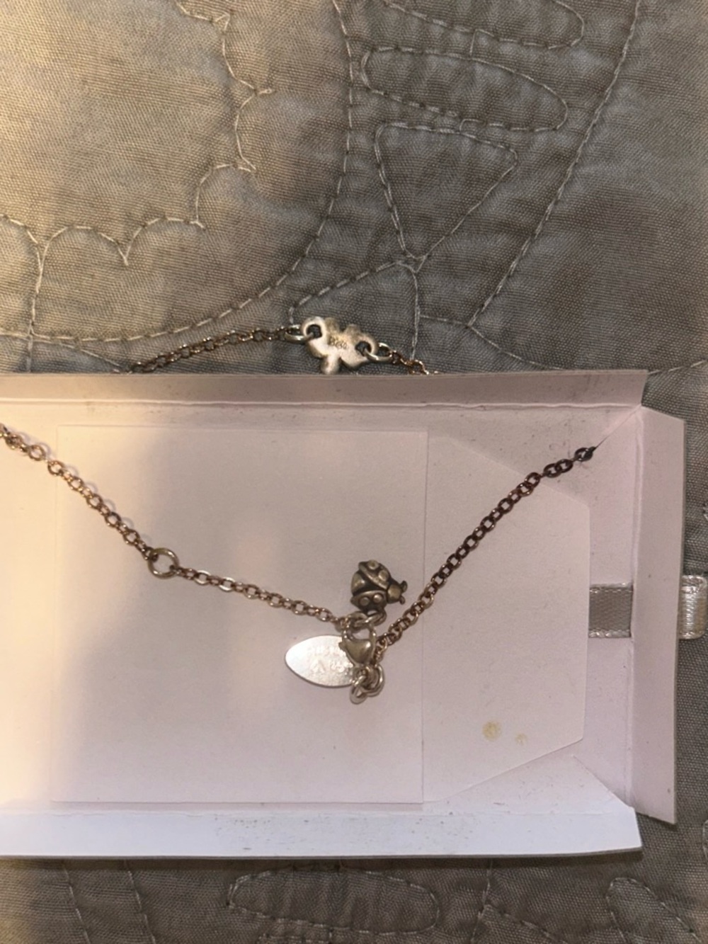 Delicate Silver-Tone Women’s Charm Bracelet